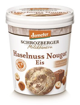 Haselnuss Nougat Eis