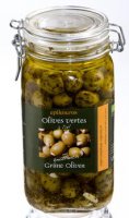 Grüne Oliven mit Knoblauch 1,55kg